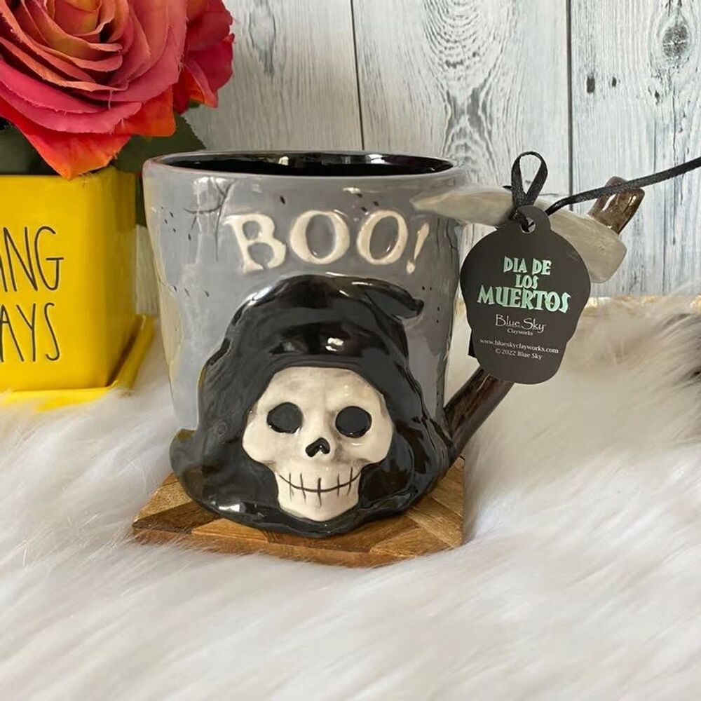 Blue Sky Clayworks Reaper Fig Mug NWT